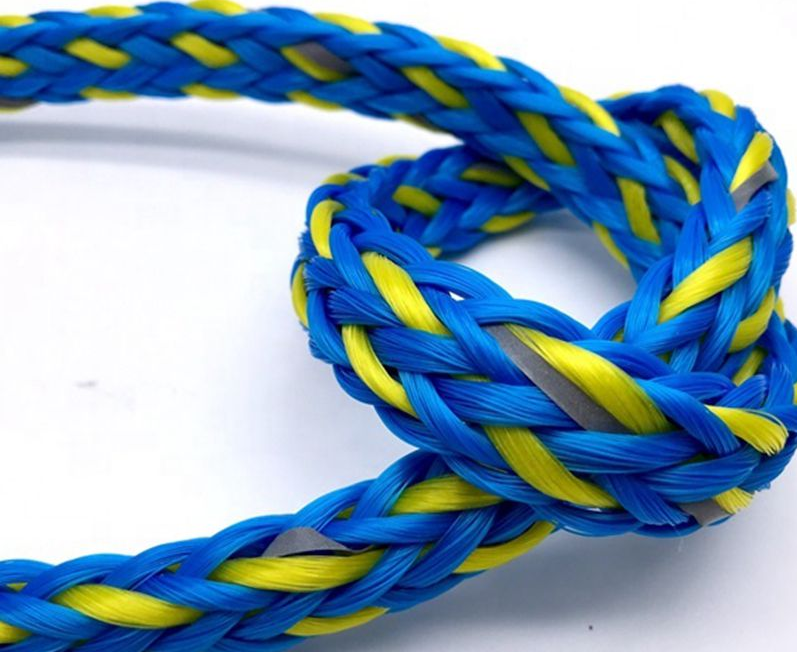 Stretch and Elasticity of Ropes of Different Materials